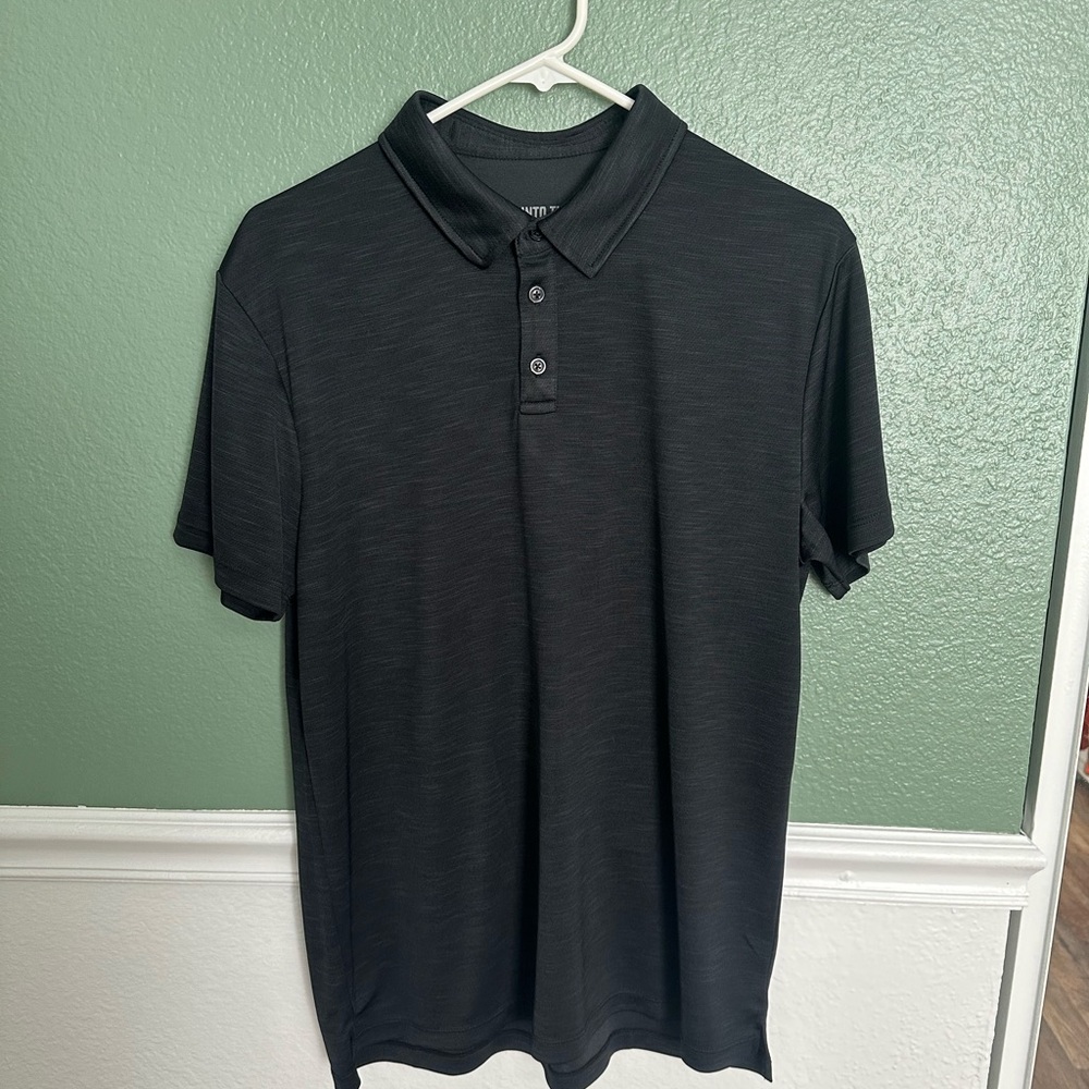 Into The AM Performance Polo - Medium - Charcoal